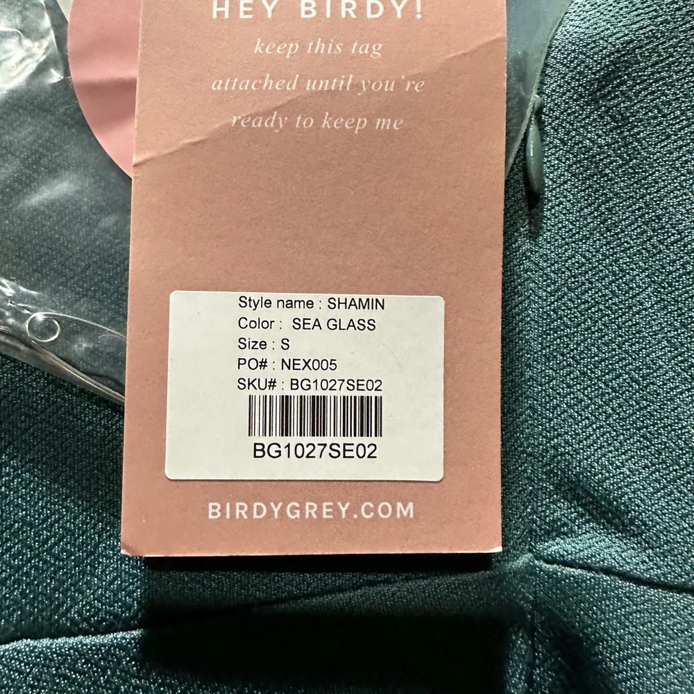 Birdy Grey SHAMIN DRESS CREPE SEA GLASS SMALL NEW NWT BRIDESMAID WEDDING - Picture 5 of 5